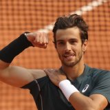 Lorenzo Musetti content d'être en demi-finales à Paris KEYSTONE/AP/Aurelien Morissard